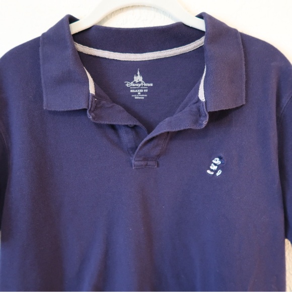 Disney Other - Disney Parks: Men’s Navy Blue Mickey Mouse Embroidered Polo - Size Medium